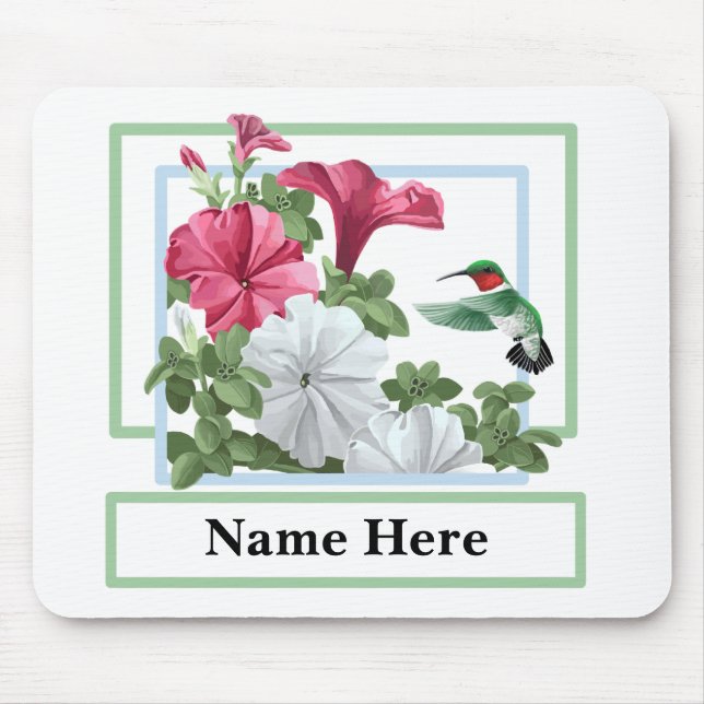 Personalisierter Kolibri Mouspads Mousepad (Vorne)