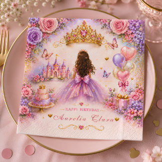 Personalisierter königlicher Garten Prinzessin Geb Serviette
