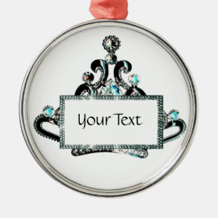 Personalisierter königlicher Tiara Ornament Aus Metall