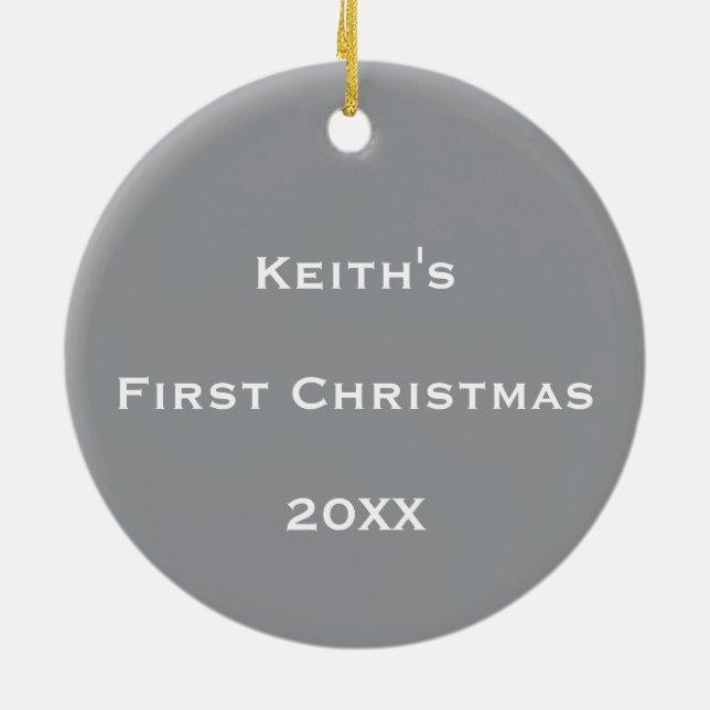 Personalisierter kosmischer Blasenfluss Keramik Ornament (Hinten)