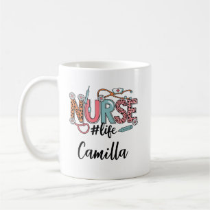 Personalisierter Krankenpflegemitarbeiter-Becher m Kaffeetasse