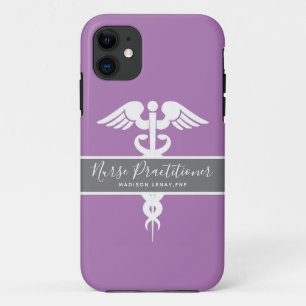Personalisierter Krankenpfleger Lila medizinisch Case-Mate iPhone Hülle