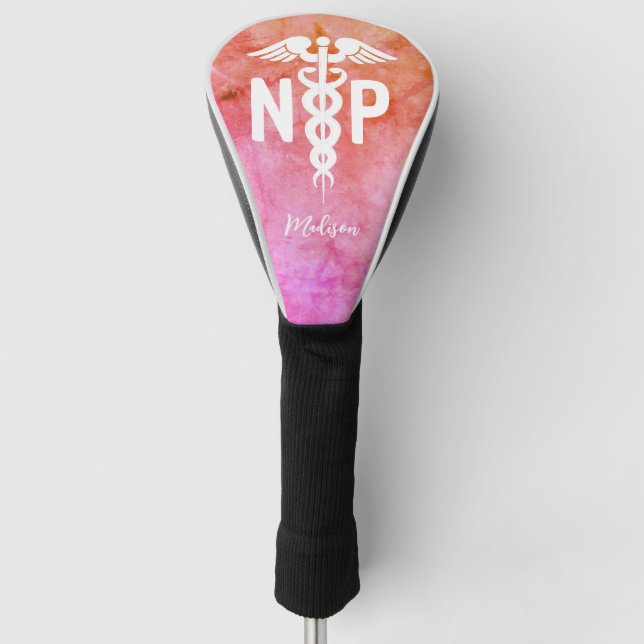 Personalisierter Krankenpfleger Moderner Mediziner Golf Headcover (Vorderseite)