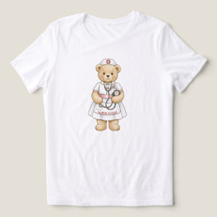 Personalisierter Krankenpfleger-Teddybär mit indiv Tri-Blend Shirt