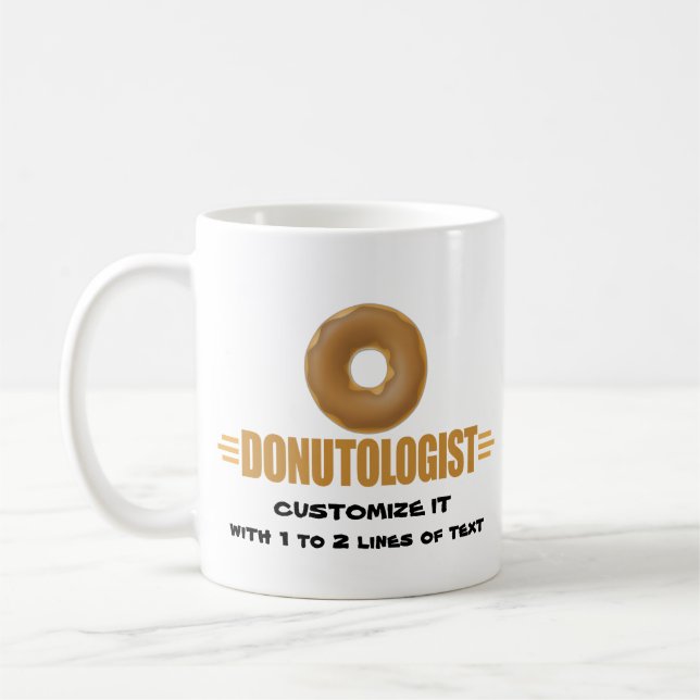 Personalisierter Krapfen Kaffeetasse (Links)