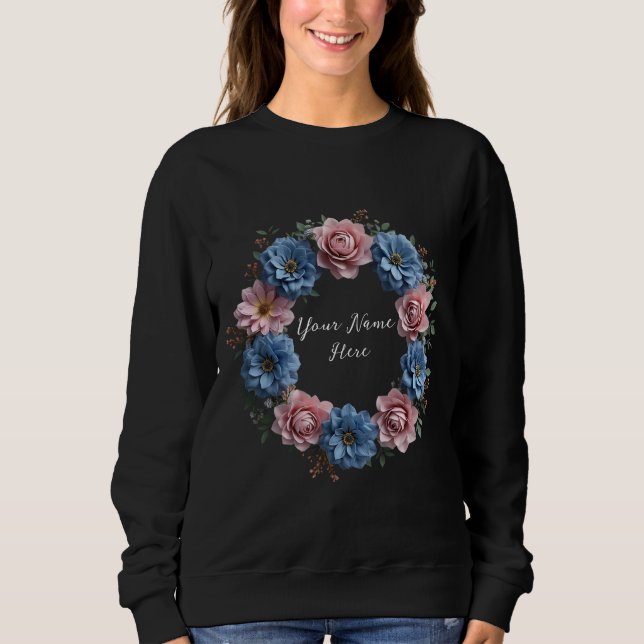 Personalisierter Kraut der dunkelblauen und roten  Sweatshirt (Vorderseite)