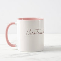 Personalisierter Kreativ-Gehirn-Becher - Rosa Inne