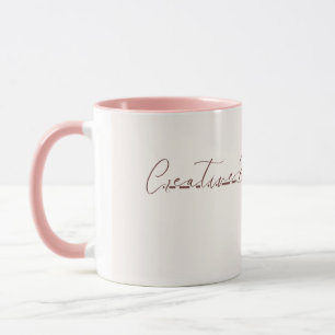 Personalisierter Kreativ-Gehirn-Becher - Rosa Inne Tasse