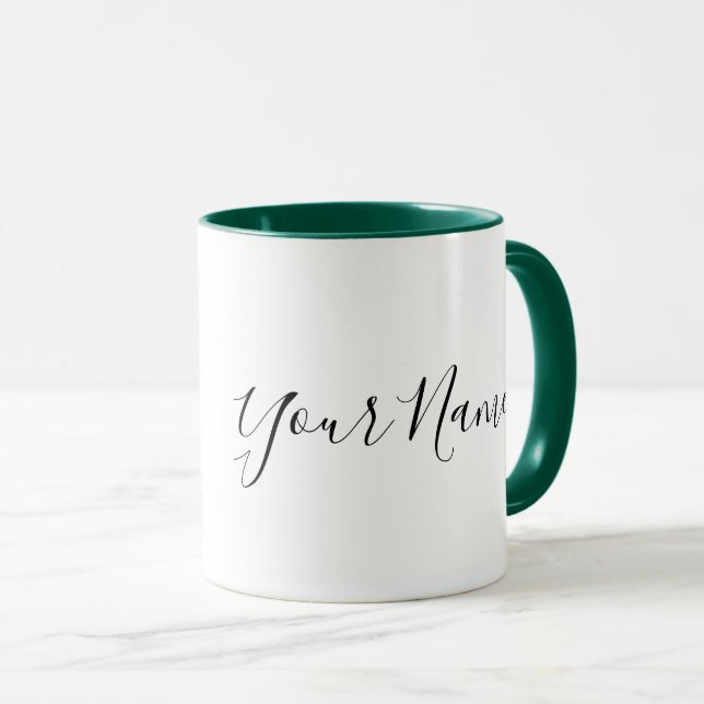 "Personalisierter Krebs - Zodiac - Zeichen Name un Tasse (VorderseiteRechts)