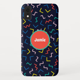 Personalisierter Kreis, Random Zig Zags Case-Mate iPhone Hülle