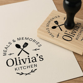 Personalisierter Küchen-Logo-Stempel aus Gummi Gummistempel