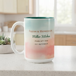 Personalisierter Küchenbecher Benutzerdefinierter Zweifarbige Tasse