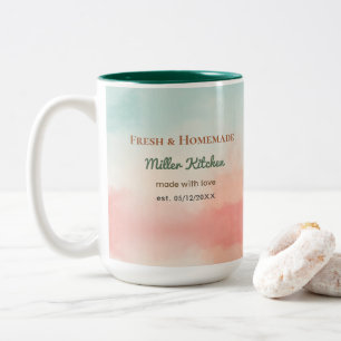 Personalisierter Küchenbecher Benutzerdefinierter Zweifarbige Tasse