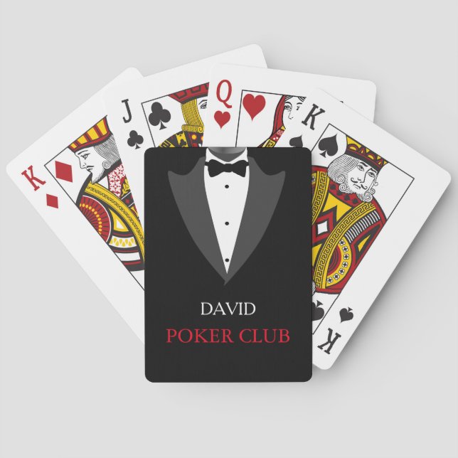 Personalisierter kundengebundener Poker-Verein Spielkarten (Rückseite)