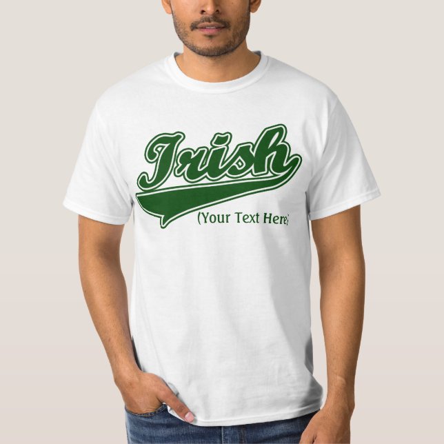Personalisierter kundenspezifischer irischer T - T-Shirt (Vorderseite)
