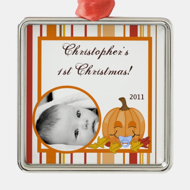 Personalisierter kundenspezifischer ornament aus metall (Vorne)