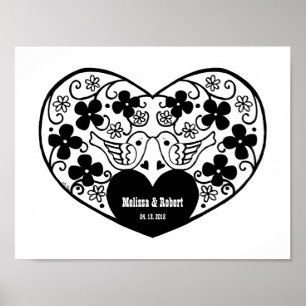 Personalisierter Kunstdruck Custom Wedding Geschen Poster