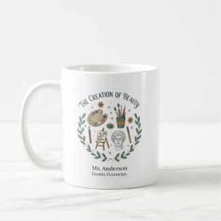 Personalisierter Kunstlehrer Die Schaffung von Sch Kaffeetasse