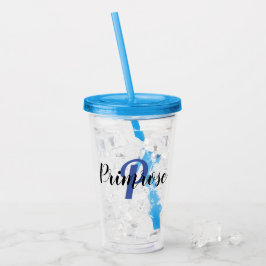 Personalisierter Kunststoffbehälter mit Lid und St Acryltrinkbecher
