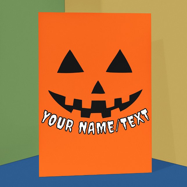 Personalisierter KürbisHalloween Ihr Name oder TEX Karte (Von Creator hochgeladen)