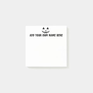 Personalisierter Kürbiskehl Post-it Klebezettel