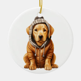 Personalisierter Labrador Retriever Dog Art Keramik Ornament