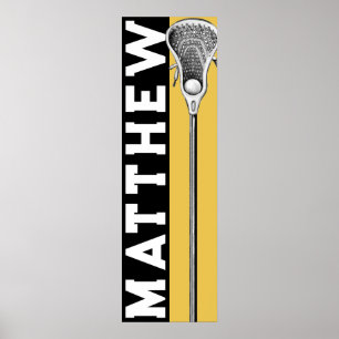 Personalisierter Lacrosse Poster