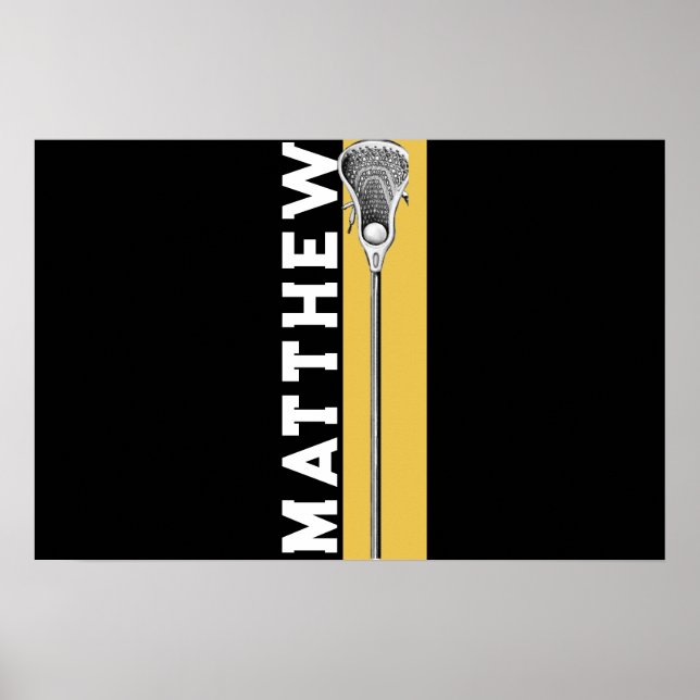 Personalisierter Lacrosse Poster (Vorne)