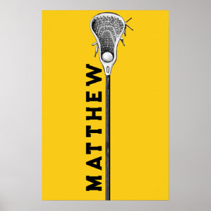 personalisierter Lacrosse Poster