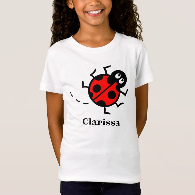Personalisierter Ladybird Pattern T - Shirt (Vorderseite)