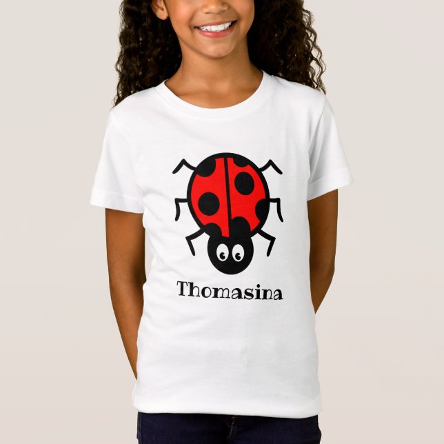 Personalisierter Ladybird Pattern T - Shirt (Vorderseite)
