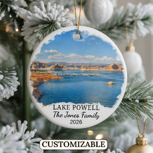 Personalisierter Lake Powell-Schmuck, Benutzerdefi Keramik Ornament