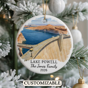 Personalisierter Lake Powell-Schmuck, Benutzerdefi Keramik Ornament