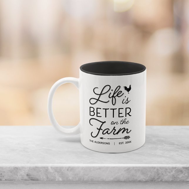 Personalisierter landwirtschaftlicher Zuckerbetrie Zweifarbige Tasse (Von Creator hochgeladen)