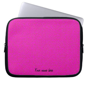 Personalisierter Laptop-Sieb in heiß rosa Laptopschutzhülle
