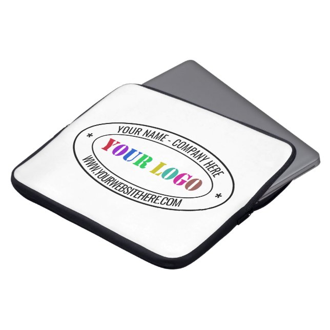 Personalisierter Laptop-Sieb mit Ihrem Logo und Te Laptopschutzhülle (Vorne Oben)