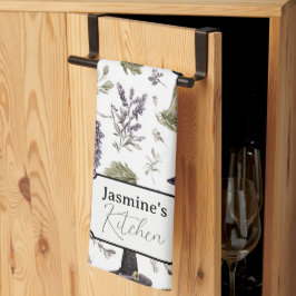 Personalisierter Lavendel & Apotheke Geschirrtuch