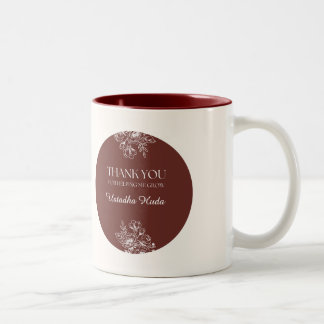 Personalisierter Lehrer-Dankeschön-Becher | Danke Zweifarbige Tasse