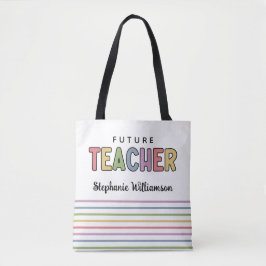 Personalisierter Lehrer - Farbenfrohe Niedliche Ge Tasche