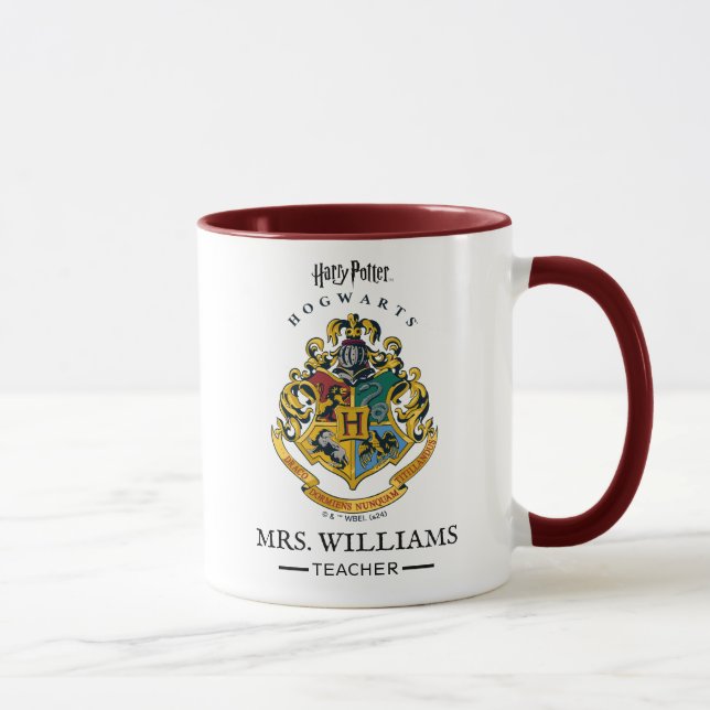 Personalisierter Lehrer | HARRY POTTER™-Abzeichen Tasse (Rechts)