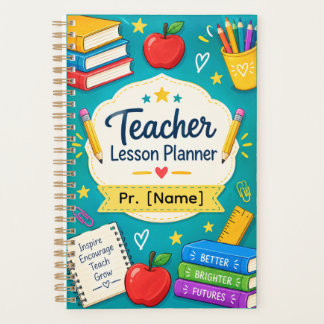Personalisierter Lehrer-Lektionsplaner | Helles Tü Planer