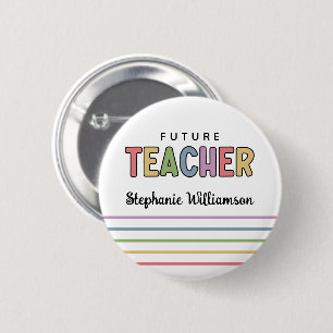 Personalisierter Lehrer - Niedlich Button