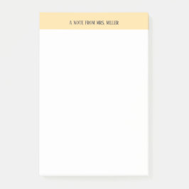 Personalisierter Lehrer Post-it Klebezettel