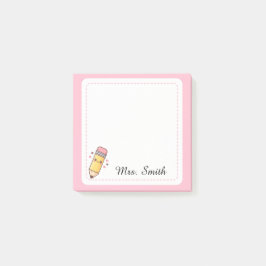 Personalisierter Lehrer Süßer Kawaii Bleistift Kle Post-it Klebezettel