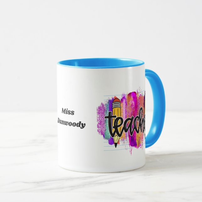 Personalisierter Lehrer Tasse (VorderseiteRechts)