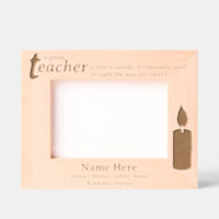 Personalisierter Lehrer und Kerzenlicht