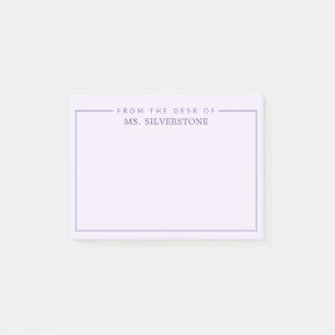 Personalisierter Lehrer vom Schreibtisch Post-it Klebezettel