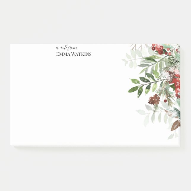 Personalisierter Lehrer Weihnachten Post-it Klebezettel (Vorderseite)