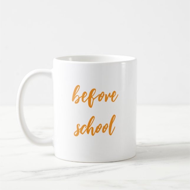 Personalisierter Lehrermug als Geschenk zum Schulb Kaffeetasse (Links)