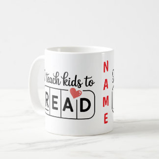 Personalisierter Lehrermug mit Namen Kaffeetasse